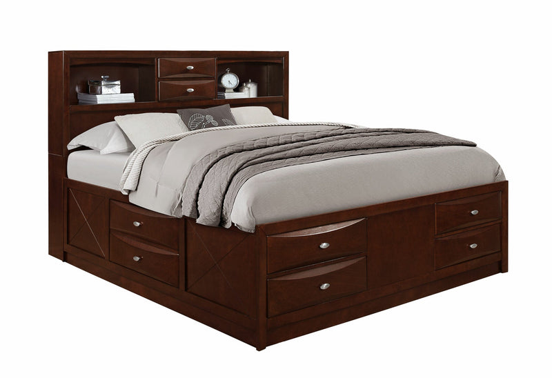 Linda Merlot King Bed - LINDA-M-KB (M)