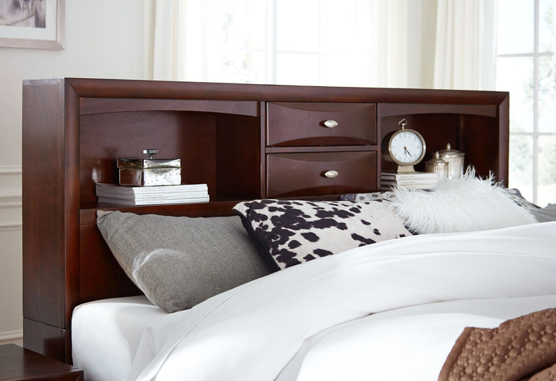 Linda Merlot Queen Bed Group - LINDA-M-QBG (M)