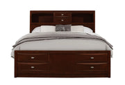 Linda Merlot Queen Bed - LINDA-M-QB (M)