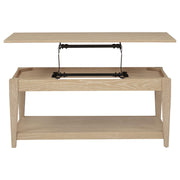 Lindenton 2-piece Wood Lift-Top Coffee and End Table Set Blonde - 722758-S2