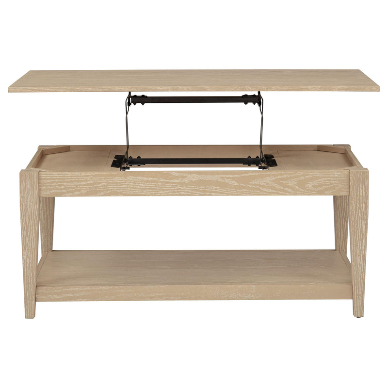 Lindenton 2-piece Wood Lift-Top Coffee and End Table Set Blonde - 722758-S2