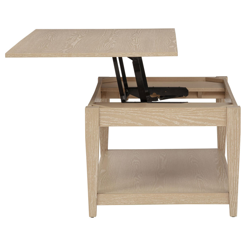 Lindenton 2-piece Wood Lift-Top Coffee and End Table Set Blonde - 722758-S2