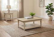Lindenton 2-piece Wood Lift-Top Coffee and End Table Set Blonde - 722758-S2