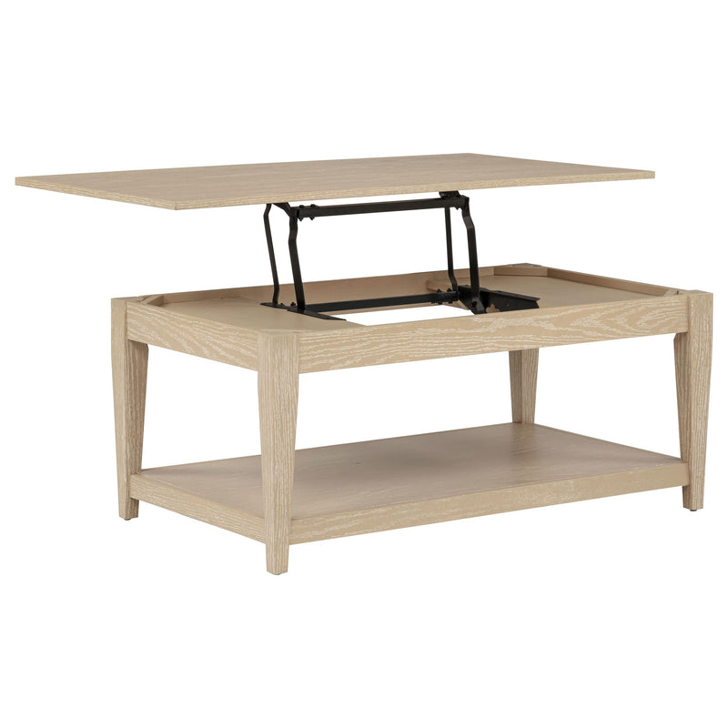 Lindenton 2-piece Wood Lift-Top Coffee and End Table Set Blonde - 722758-S2