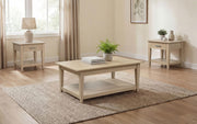 Lindenton 3-piece Wood Lift-Top Coffee and End Table Set Blonde - 722758-S3