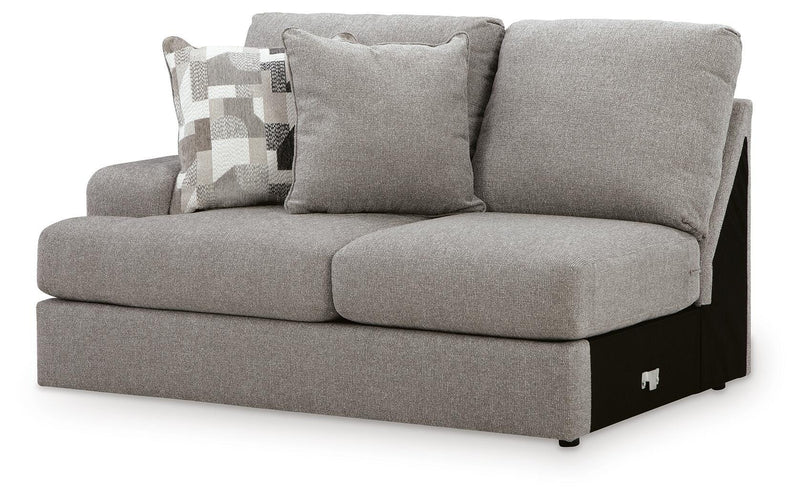 Lindon Smoke Left-Arm Facing Loveseat - 8470455