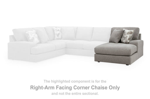 Lindon Smoke Right-Arm Facing Corner Chaise - 8470417