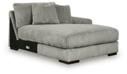 Lindyn Fog 3-Piece Sectional with Double Chaise - 21105S18