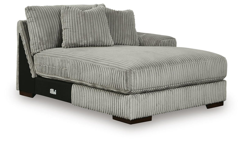 Lindyn Fog 3-Piece Sectional with Double Chaise - 21105S18