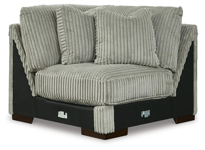 Lindyn Fog 4-Piece Sectional and Ottoman - 21105U7