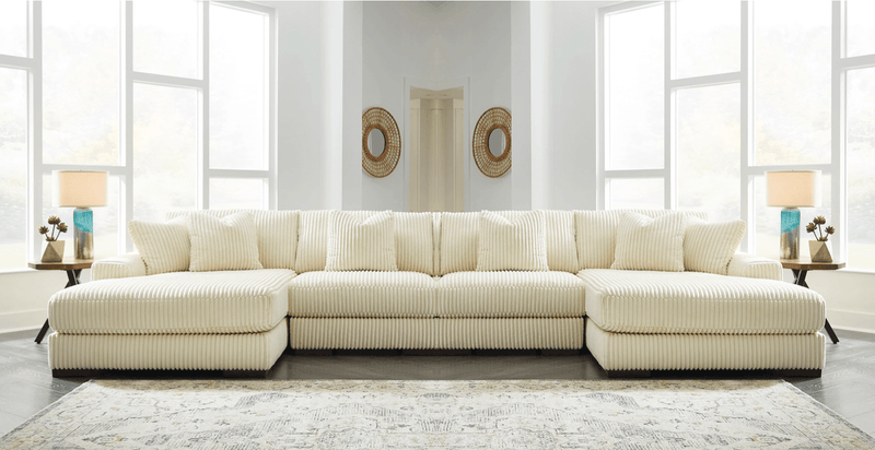 Lindyn Ivory 4 Piece Double Chaise Sectional - DMV FurnitureSectional