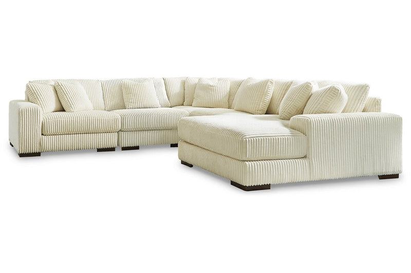 Lindyn Ivory 5 - Piece RAF Sectional - DMV FurnitureSectional