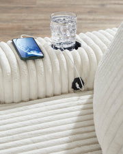 Lindyn Ivory Chaise - DMV FurnitureChaise
