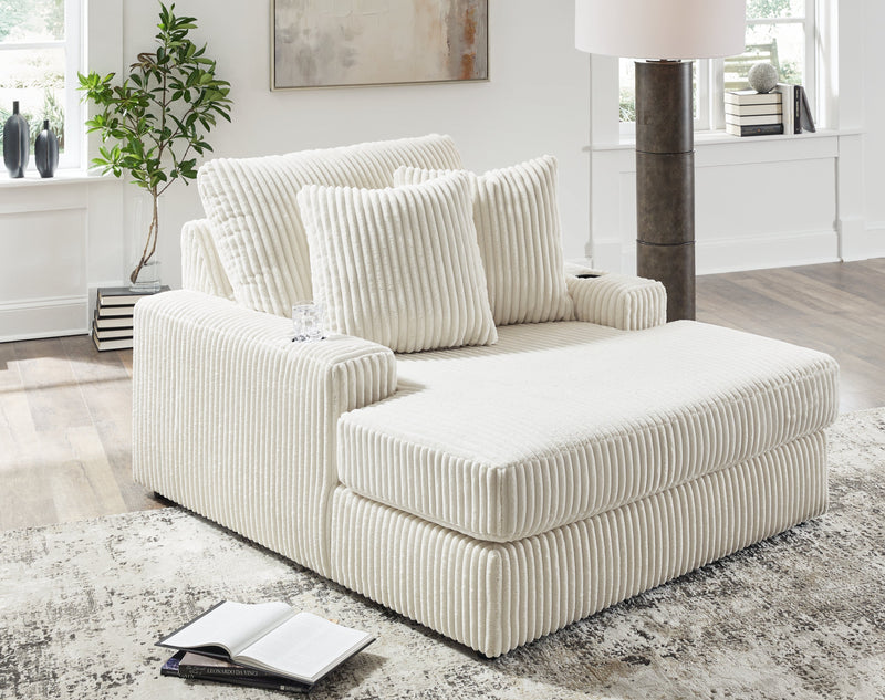 Lindyn Ivory Chaise - DMV FurnitureChaise