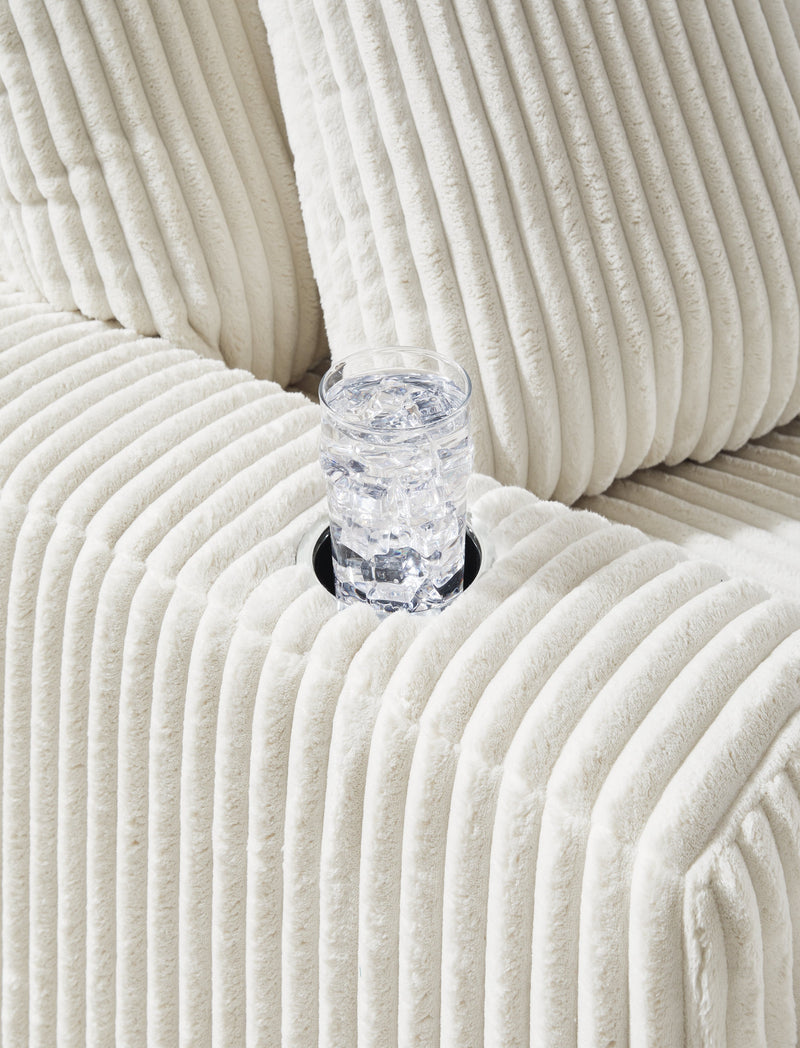 Lindyn Ivory Chaise - DMV FurnitureChaise
