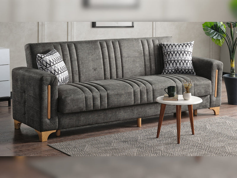 Line Elf Convertible Sofa in Dark Grey - 200-ELIF-LIN-A159-3