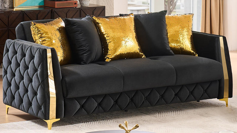Lippa Sofa Black - Lippa Sofa Black
