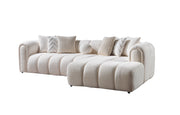 Lis Ivory Boucle RAF Sectional [ETA: 4/20] - DMV FurnitureSectional