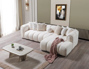 Lis Ivory Boucle RAF Sectional [ETA: 4/20] - DMV FurnitureSectional