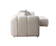 Lis Ivory Boucle RAF Sectional [ETA: 4/20] - DMV FurnitureSectional
