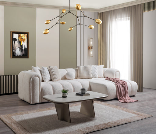 Lis Ivory Boucle RAF Sectional [ETA: 4/20] - DMV FurnitureSectional