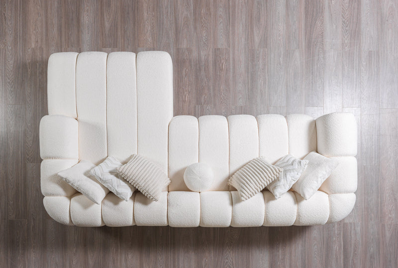 Lis Ivory Boucle RAF Sectional [ETA: 4/20] - DMV FurnitureSectional