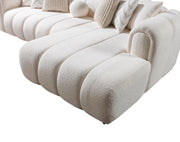 Lis Ivory Boucle RAF Sectional [ETA: 4/20] - DMV FurnitureSectional