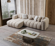 Lis Sand Boucle LAF 115" Sectional [ETA: 3/15] - DMV FurnitureSectional
