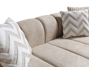 Lis Sand Boucle LAF 115" Sectional [ETA: 3/15] - DMV FurnitureSectional