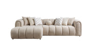 Lis Sand Boucle LAF 115" Sectional [ETA: 3/15] - DMV FurnitureSectional