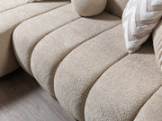 Lis Sand Boucle LAF 115" Sectional [ETA: 3/15] - DMV FurnitureSectional