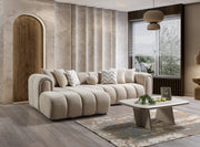 Lis Sand Boucle LAF 115" Sectional [ETA: 3/15] - DMV FurnitureSectional