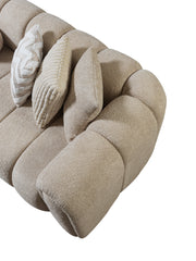Lis Sand Boucle LAF 115" Sectional [ETA: 3/15] - DMV FurnitureSectional
