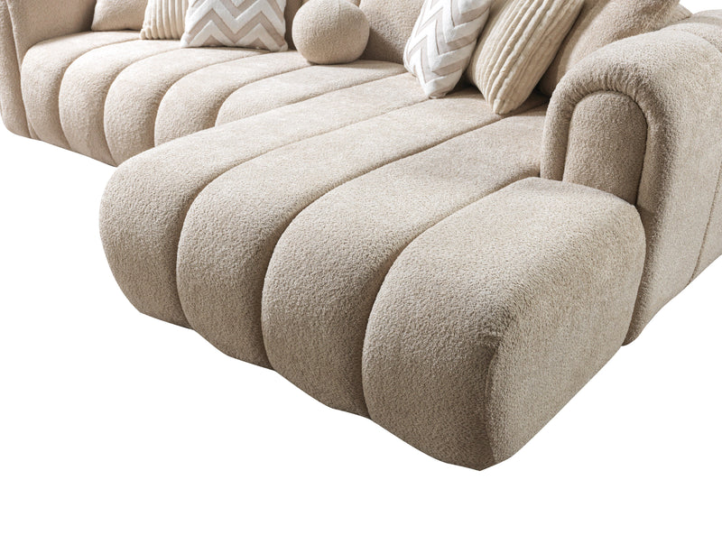 Lis Sand Boucle RAF Sectional [ETA: 4/20] - DMV FurnitureSectional