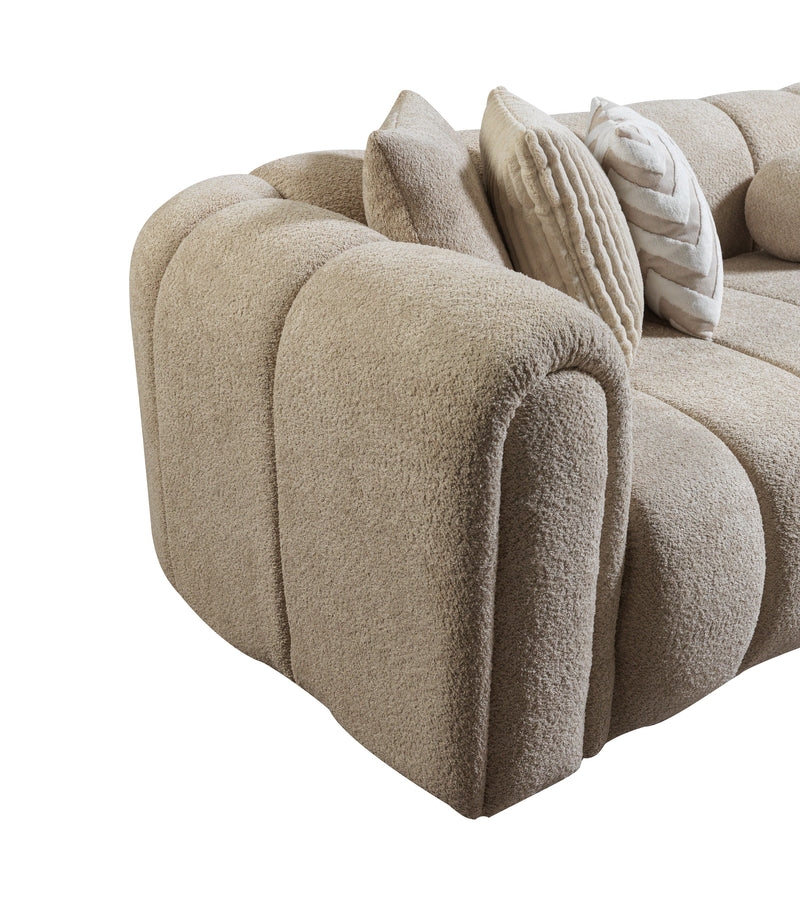 Lis Sand Boucle RAF Sectional [ETA: 4/20] - DMV FurnitureSectional