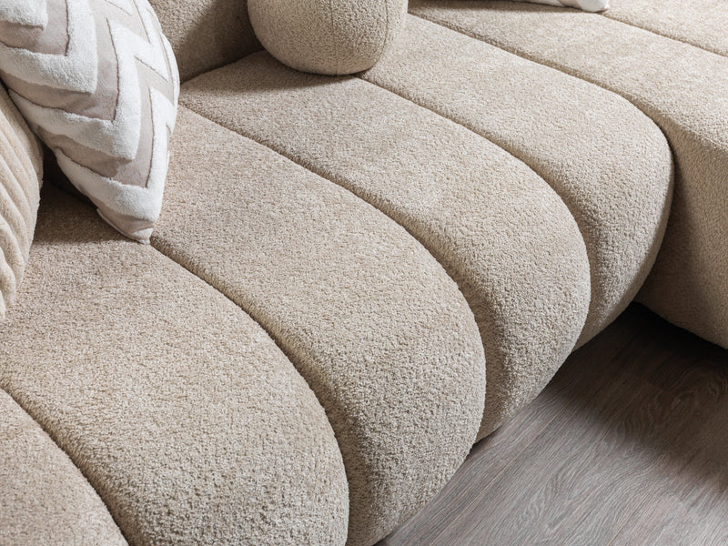 Lis Sand Boucle RAF Sectional [ETA: 4/20] - DMV FurnitureSectional