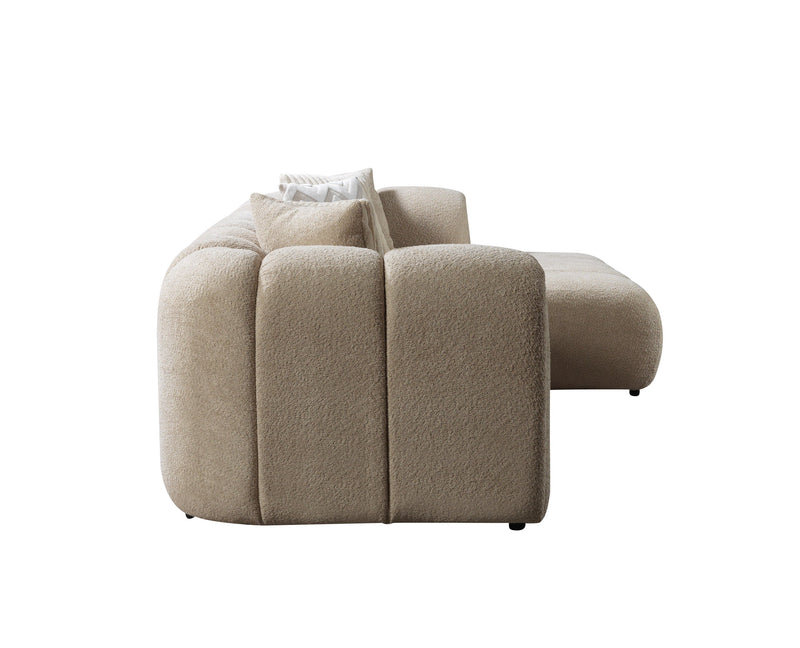 Lis Sand Boucle RAF Sectional [ETA: 4/20] - DMV FurnitureSectional