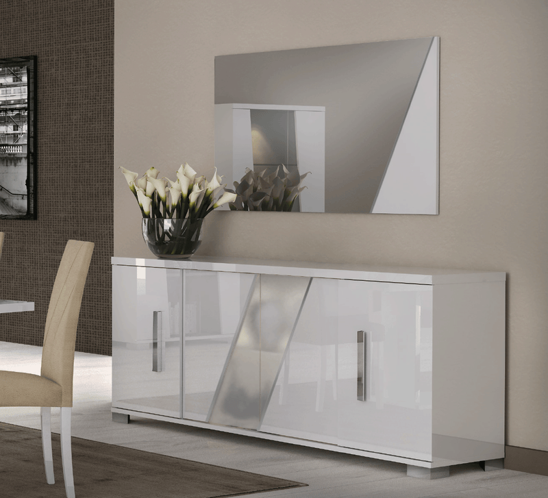 Lisa 4 Door Buffet w/Mirror SET - p10484