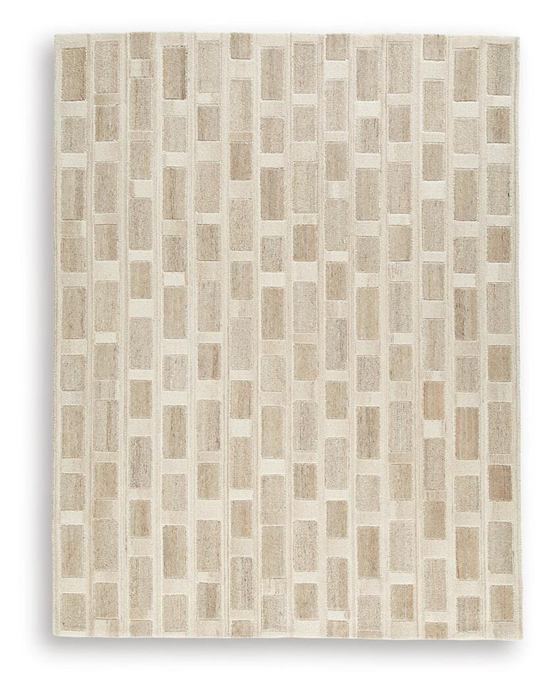 Lisgrove Tan/Brown/White 7'8" x 10' Area Rug - R407711