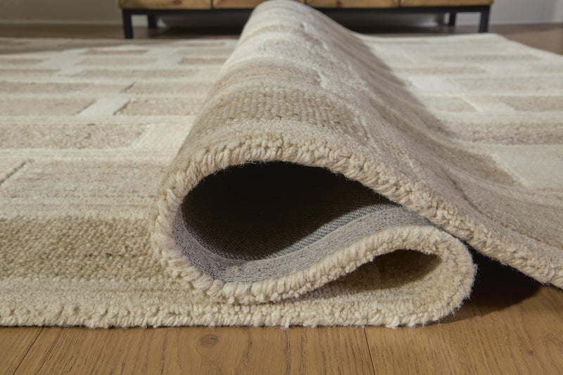 Lisgrove Tan/Brown/White 7'8" x 10' Area Rug - R407711
