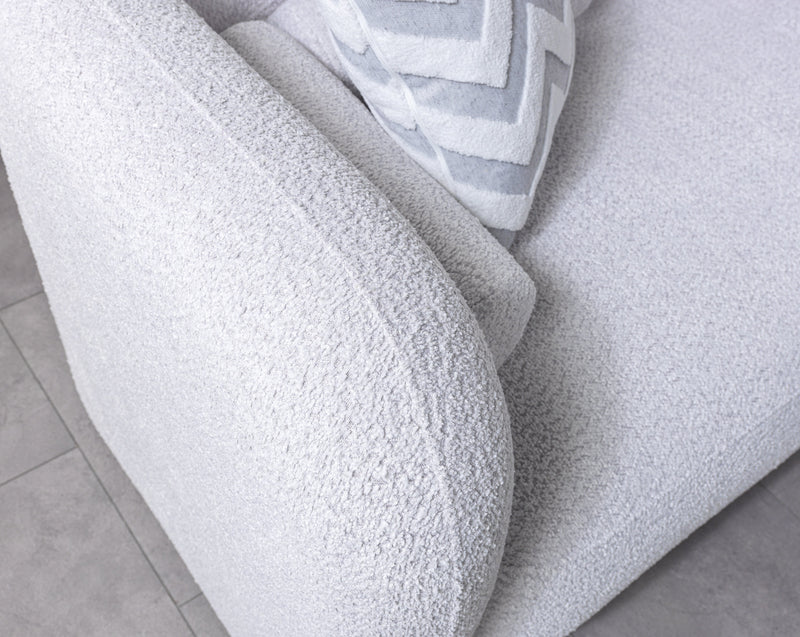 Liva Gray Boucle RAF 110" Sectional [ETA: 3/15] - DMV FurnitureSectional