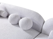 Liva Gray Boucle RAF 110" Sectional [ETA: 3/15] - DMV FurnitureSectional
