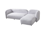 Liva Gray Boucle RAF 110" Sectional [ETA: 3/15] - DMV FurnitureSectional