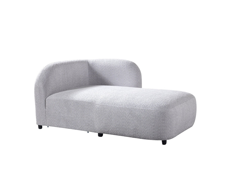Liva Gray Boucle RAF 110" Sectional [ETA: 3/15] - DMV FurnitureSectional