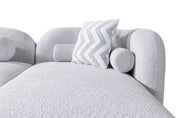 Liva Gray Boucle RAF 110" Sectional [ETA: 3/15] - DMV FurnitureSectional