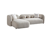Liva Sand Boucle LAF 110" Sectional [ETA: 3/15] - DMV FurnitureSectional