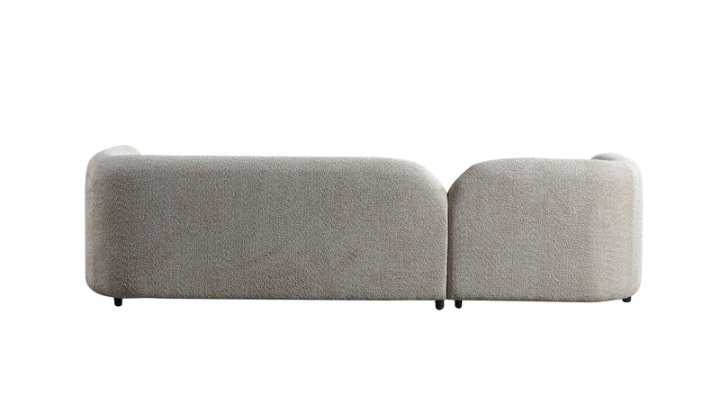 Liva Sand Boucle LAF 110" Sectional [ETA: 3/15] - DMV FurnitureSectional