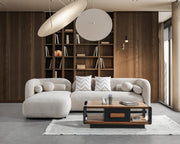 Liva Sand Boucle LAF 110" Sectional [ETA: 3/15] - DMV FurnitureSectional