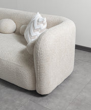 Liva Sand Boucle LAF 110" Sectional [ETA: 3/15] - DMV FurnitureSectional
