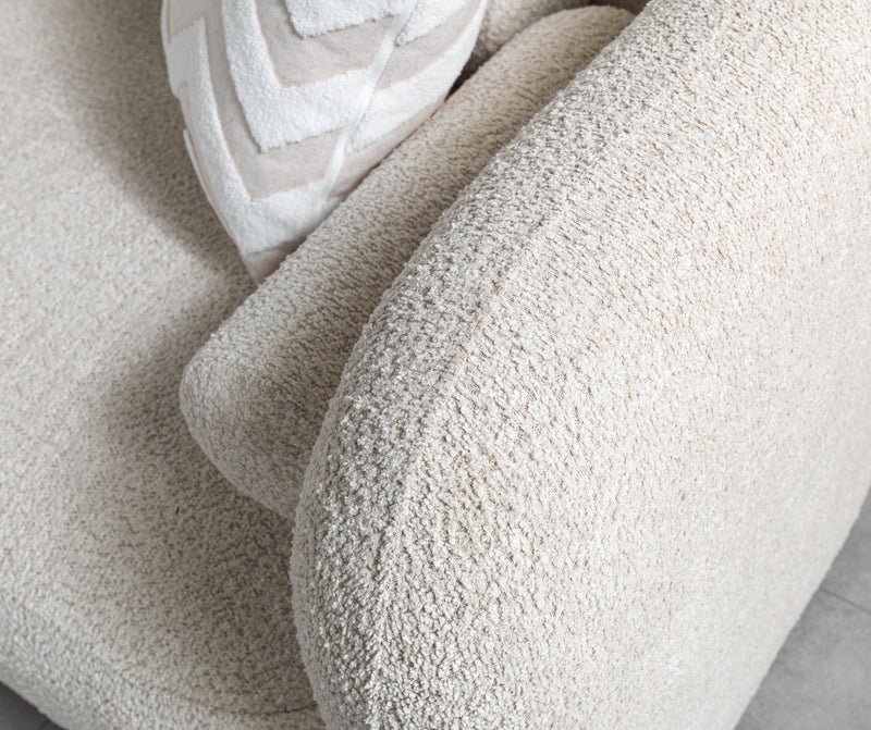 Liva Sand Boucle LAF 110" Sectional [ETA: 3/15] - DMV FurnitureSectional